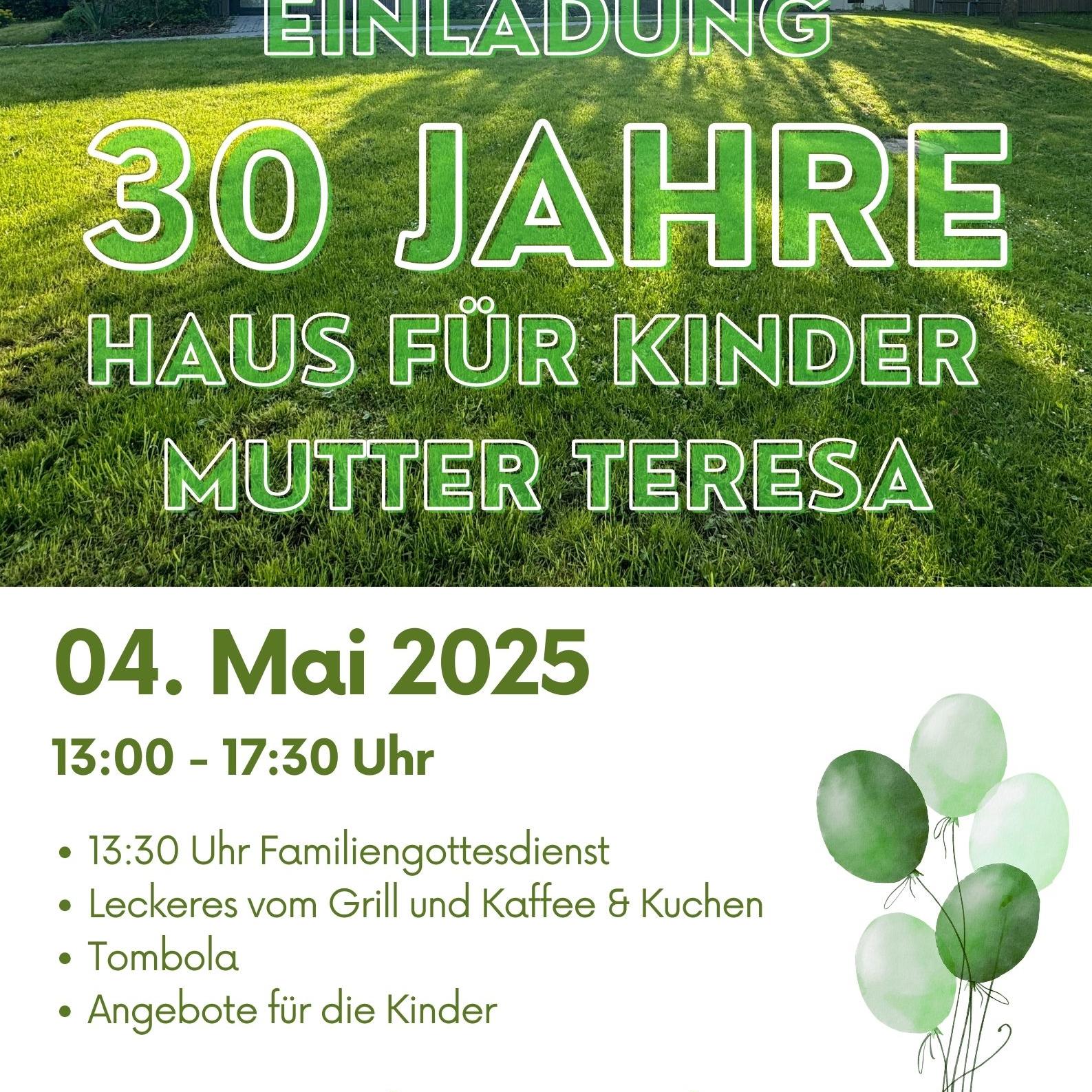 Einladung 30 Jahre